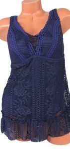 Becca etc navy blue swimdress size 14-16